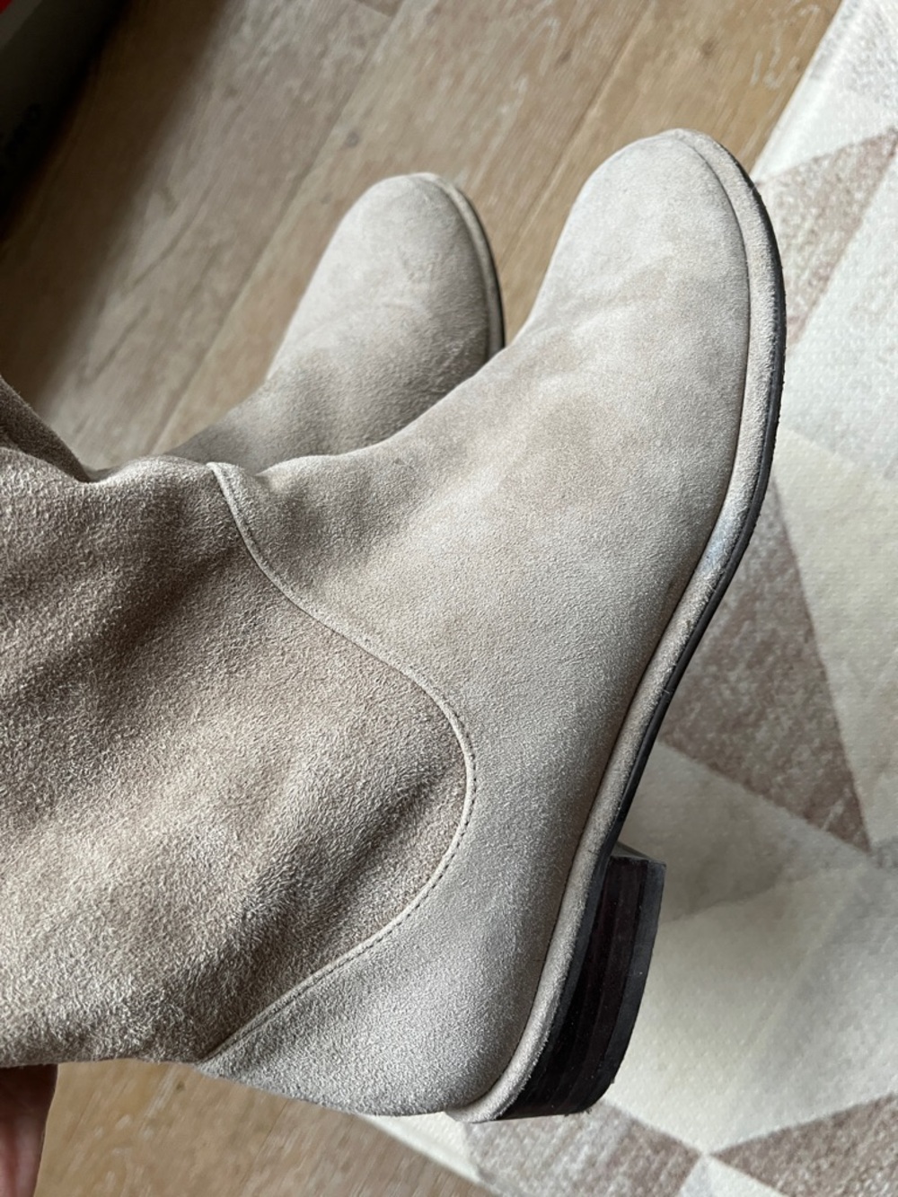 Fangirl Boots in Praline Suede, Stuart Weitzman - Picture 12 of 12